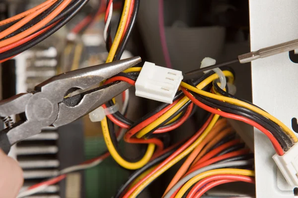 Repairing computer CPU — Stock Photo, Image