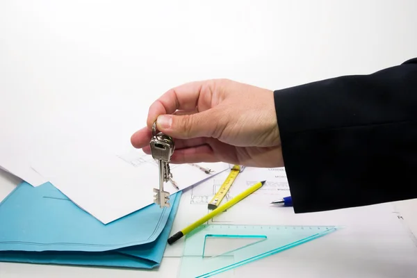 Key in hand — Stock Photo, Image