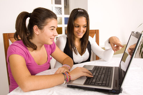 Students and computer