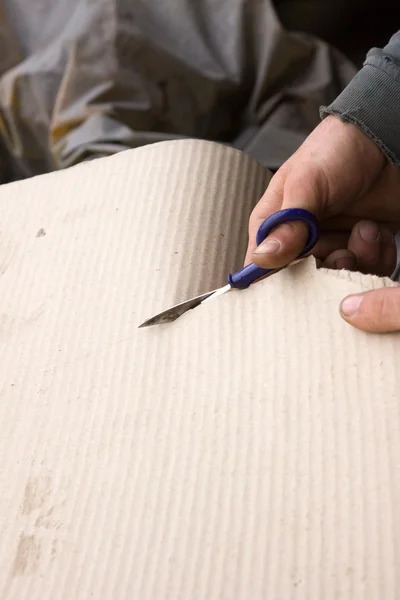 Papel de corte de hombre — Foto de Stock