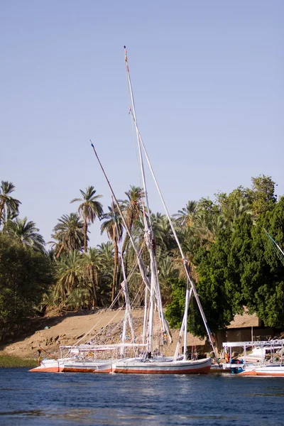 Sailboat on the river Nile — Stock Photo, Image