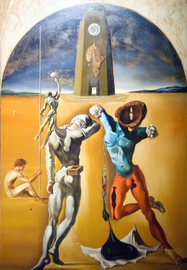 Painting of Salvador Dali clipart