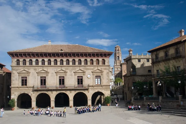 Excursion in Art Museum of Catalonia — Stock Photo, Image