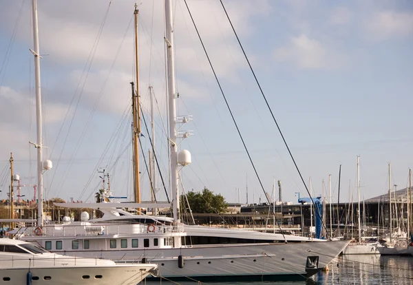 Yachts in port — Stock Photo, Image