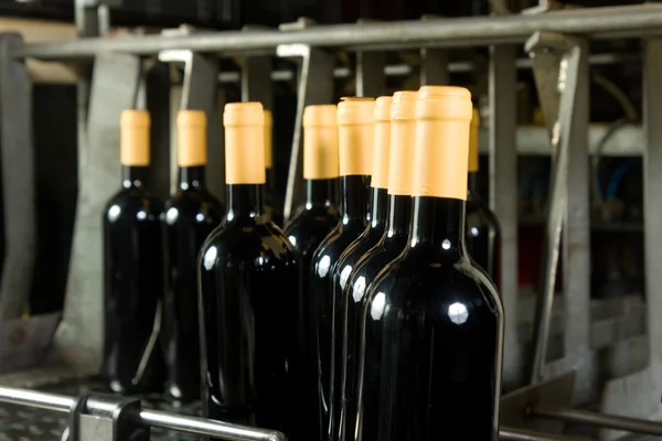 Bottles on factory — Stock Photo, Image