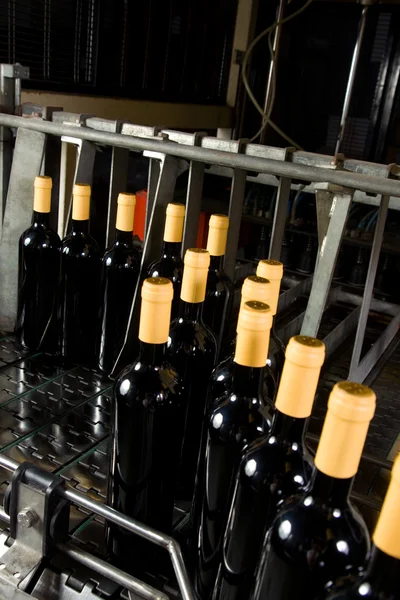 Bottles on factory — Stock Photo, Image