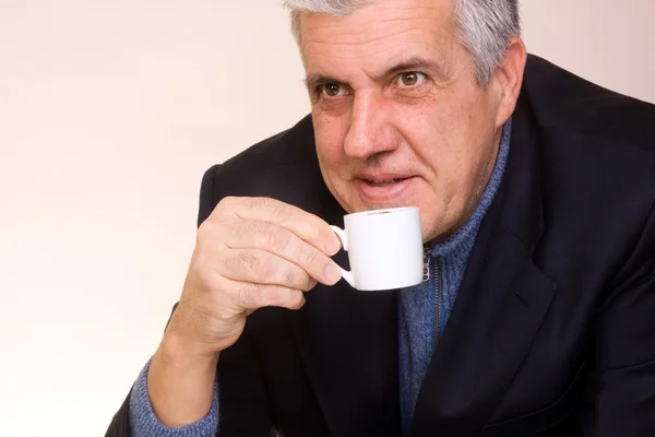 Muž Pití kávy — Stock fotografie