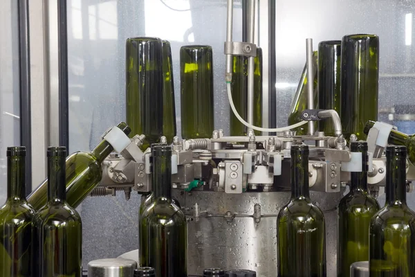 Bottles on factory — Stock Photo, Image