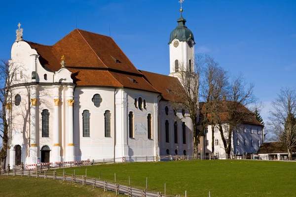 Kościół pielgrzymkowy w Wies sanktuarium — Zdjęcie stockowe