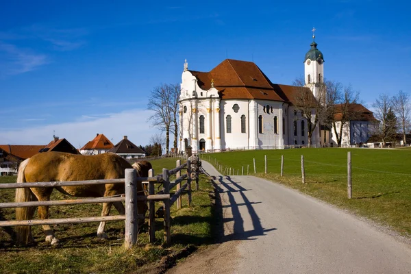 Wieskirche kutsal alanı — Stok fotoğraf