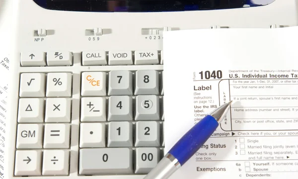 Cálculo del impuesto — Foto de Stock
