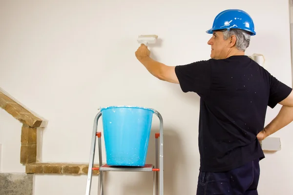 Huisschilder schilderij muur — Stockfoto