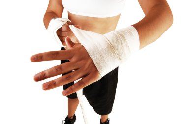 Kız boks için eşleştirilmiş.