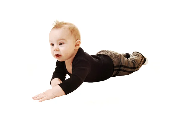 Little boy on the floor. — Stock Photo, Image