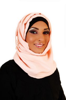 eşarp ile güzel kız.