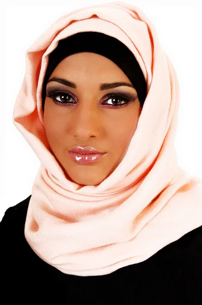 Pretty girl with scarf. — Stock Photo, Image