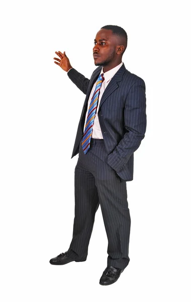 Black man in business suit. — Stock Photo, Image