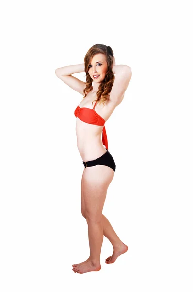 Bikini Mädchen stehend. — Stockfoto