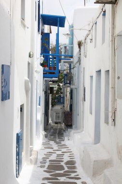 Mykonos küçük sokak.