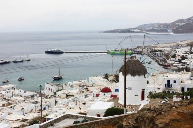 Mykonos fira Panoraması.