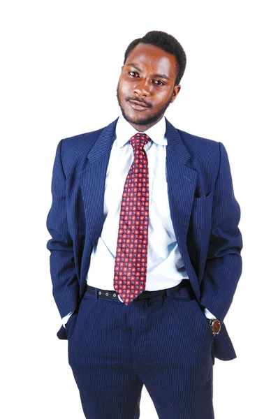 Black man in suit. — Stock Photo, Image