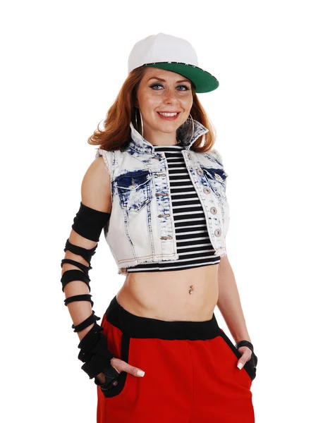 Hip-hop vrouw. — Stockfoto