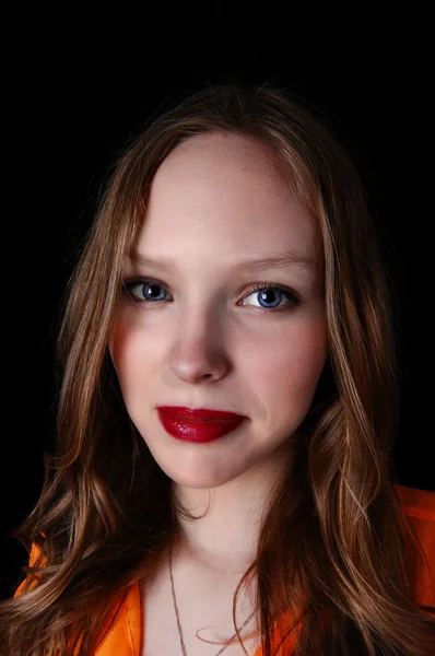 Retrato da menina do olho azul . — Fotografia de Stock