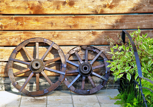 Old wooden cart