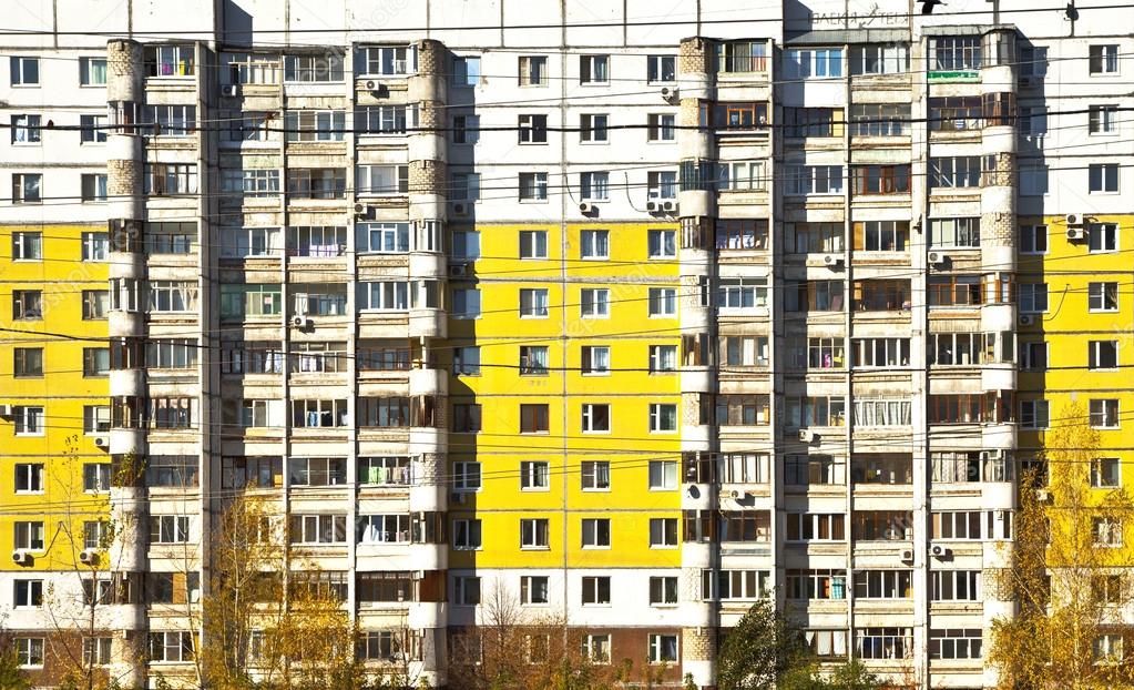 Facade of an apartment building