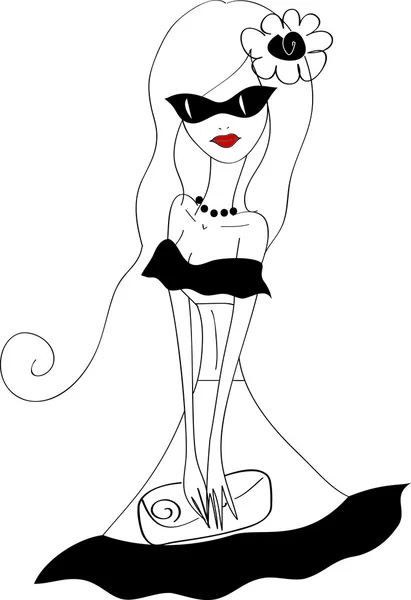 güzel şık Hat sanatı kız