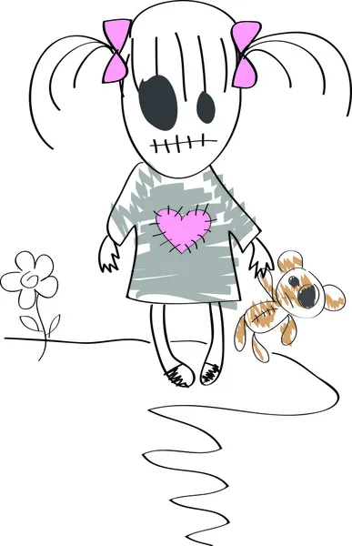 oyuncak ayı ile Sad ölü kız