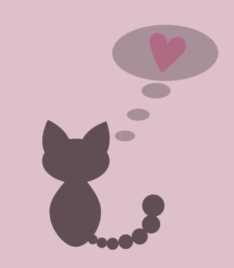 aşk kartı de kedi
