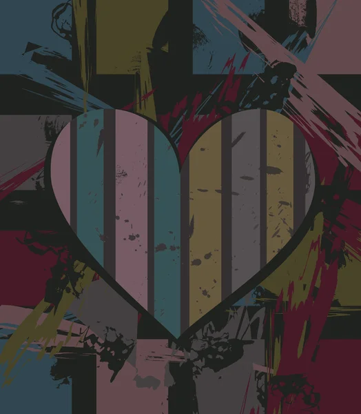 soyut kalp arka plan çizimi