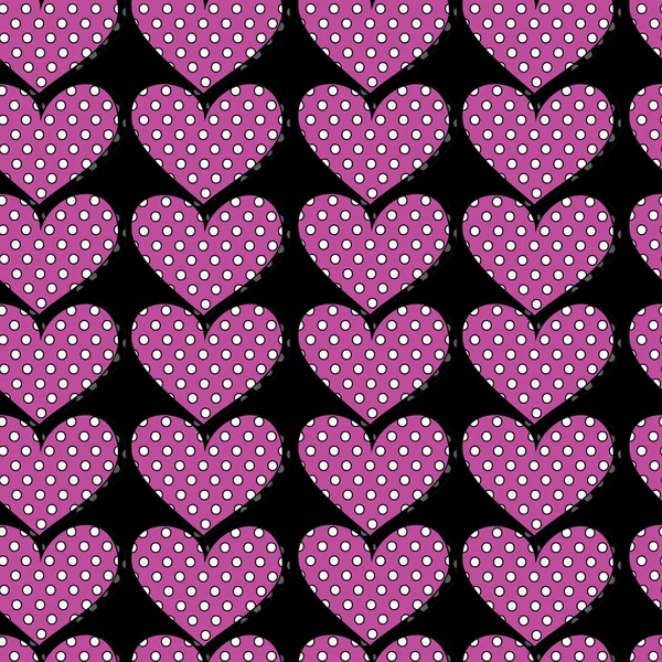 Fond de coeur sans couture — Image vectorielle