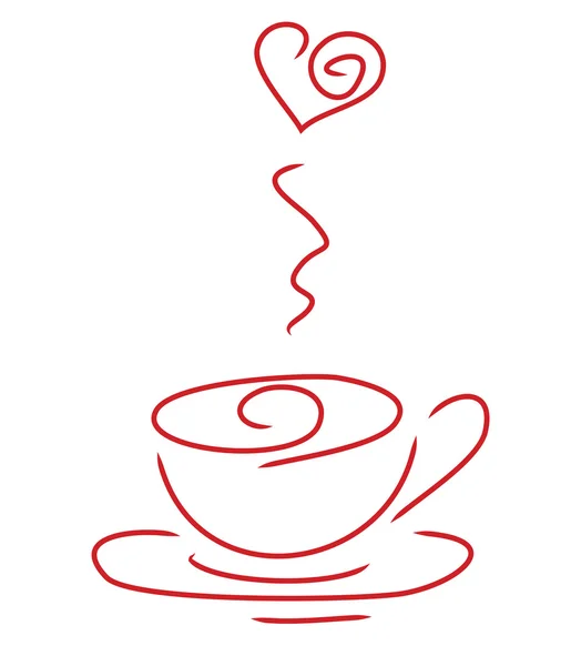 Doodle-Kaffee lizenzfreie Stockvektoren