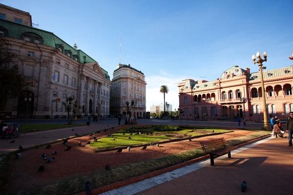 Presidential palace, Casa Rosada, Pink House in Buenos Aires, Arge — стоковое фото