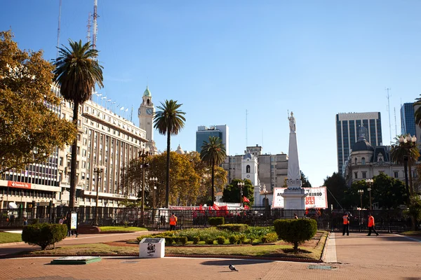 Вид на площадь Пласа-де-Майо в Мбаппе, Аргентина — стоковое фото