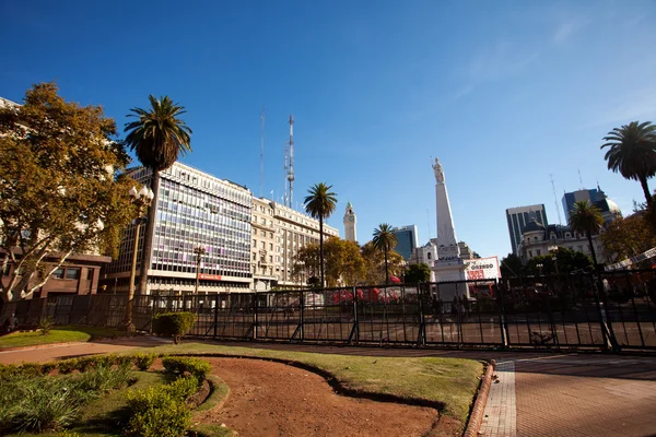 Pohled na plaza de mayo v buenos aires, argentina — Stock fotografie