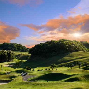 Golf yer harika yeşil