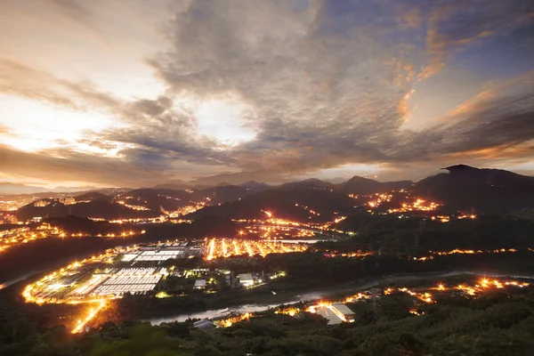 Tung wah shing templet sunrise, Taiwan — Stockfoto