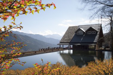 dağ trailhead kulübeleri kar