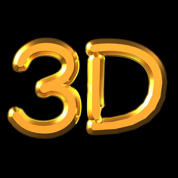 3D слово — стокове фото