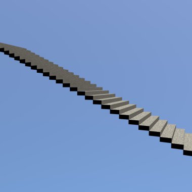 üç boyutlu sanal merdiven