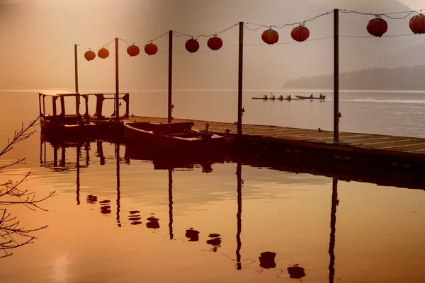 Sole luna lago, Taiwan — Foto Stock