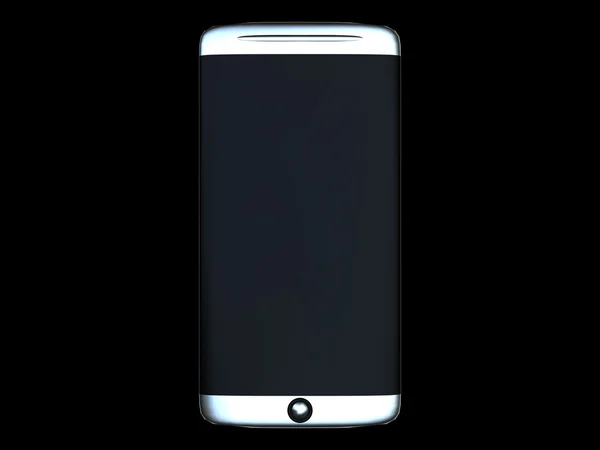 Realistic mobile phone with blank s — Stock Photo, Image