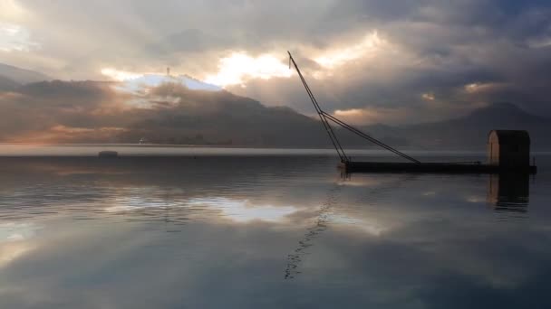 Lago da lua do sol, Taiwan — Vídeo de Stock