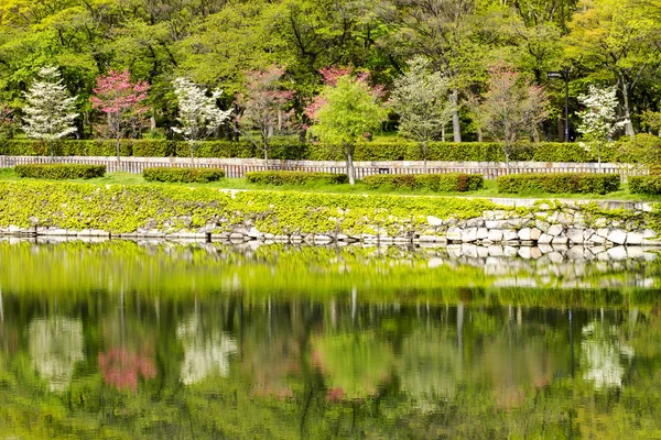 Mooi uitzicht op osaka park — Stockfoto