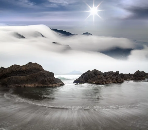 Hermosa vista de la costa — Stok fotoğraf