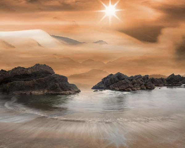 Schöner Blick auf die Küste — Stockfoto