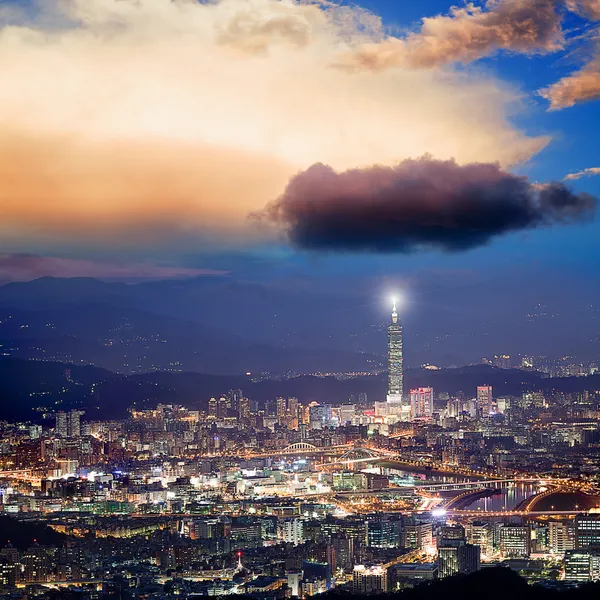 Skyline de la ville de Taipei — Photo